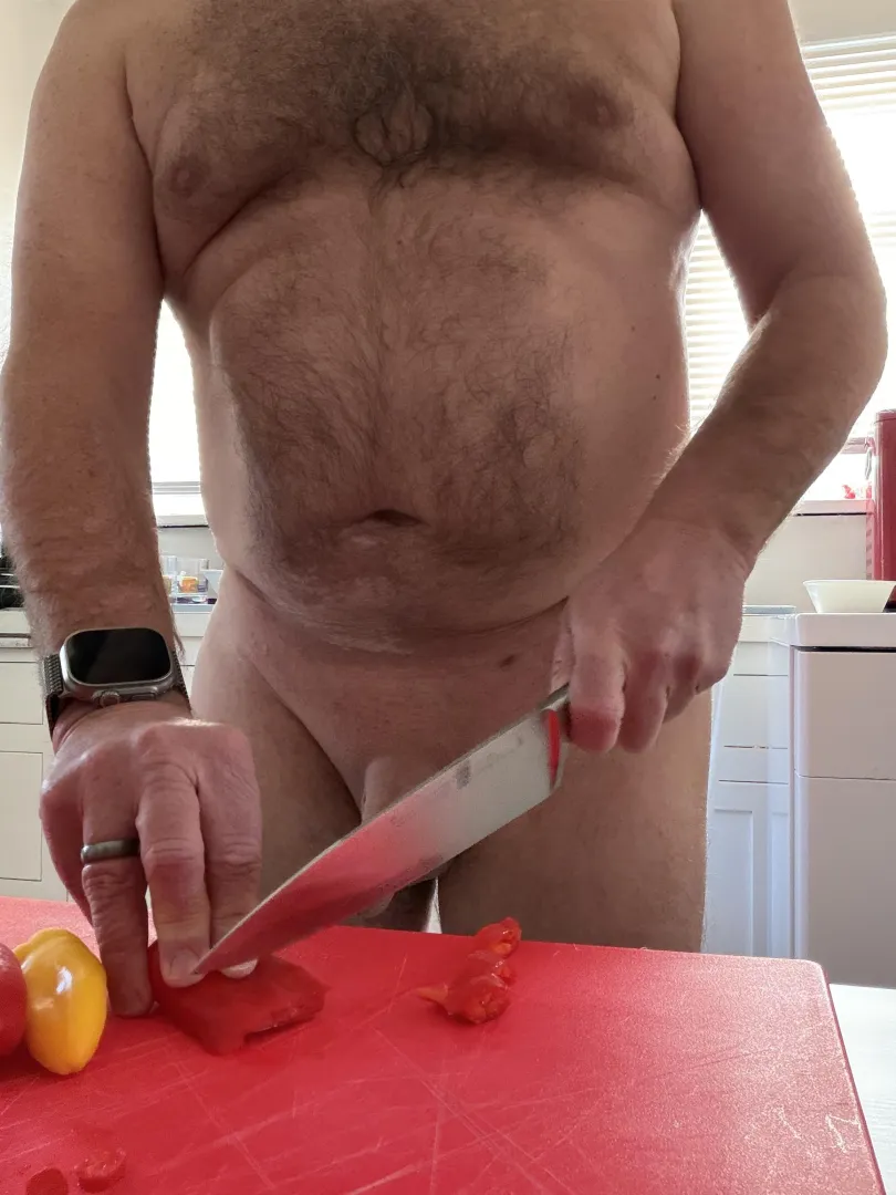 Cutting peppers