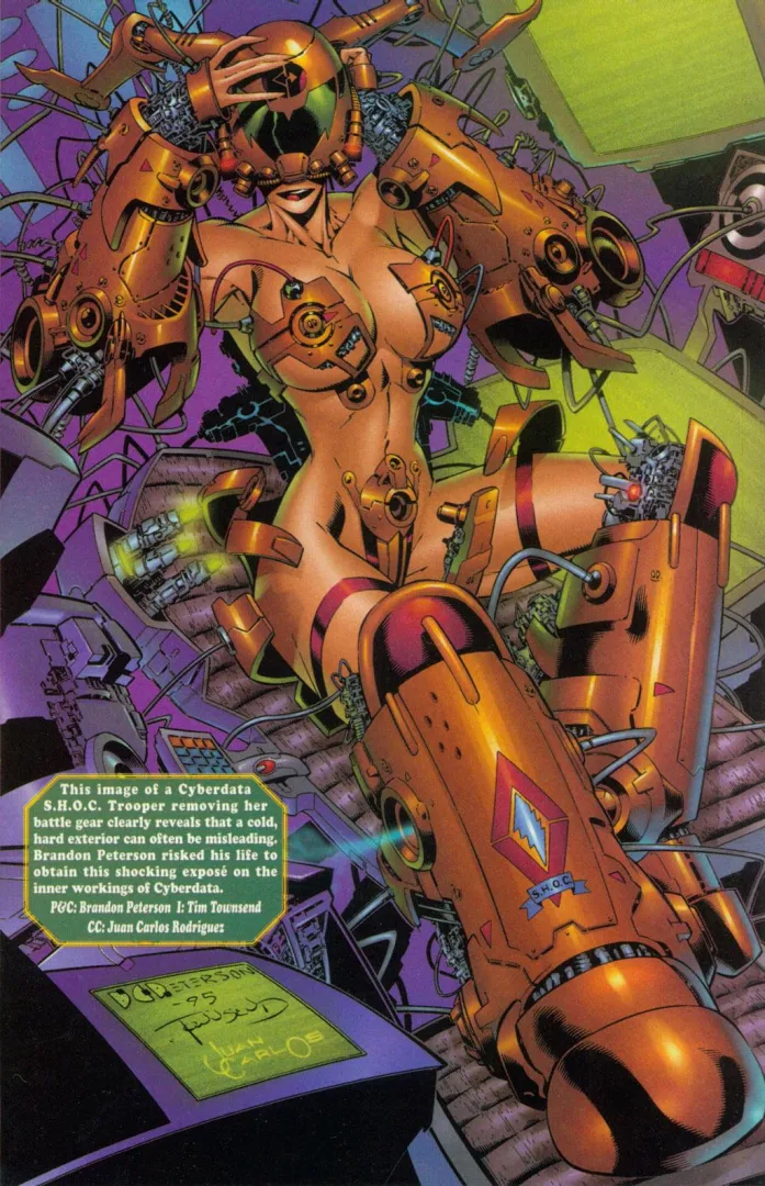 Cyberdata SHOC Trooper [Top Cow Production Inc./Ballistic Studios Swimsuit Special #1 (1995)]