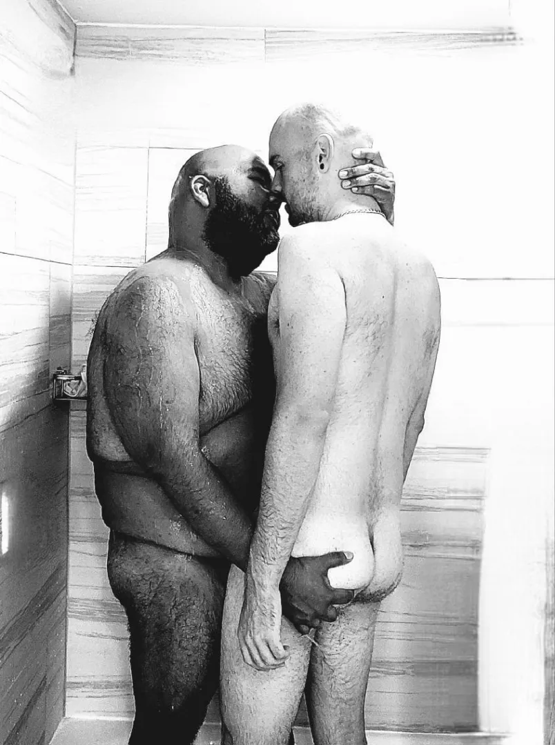 Daddy Bear is a bit shorter than his Otter Boy