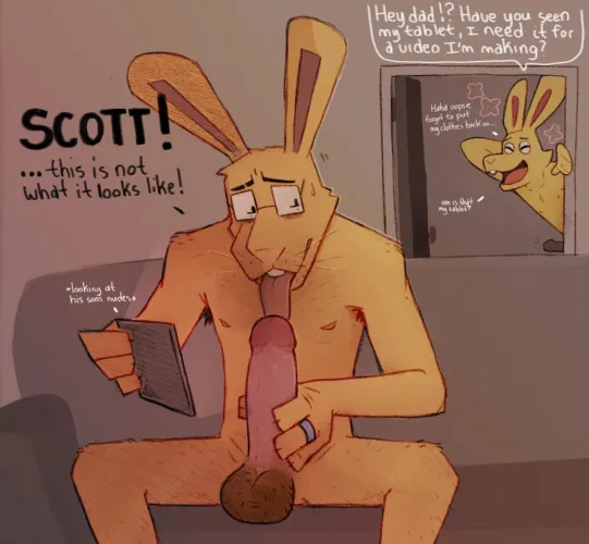 Daddy got caught red handed (SobekDraws)