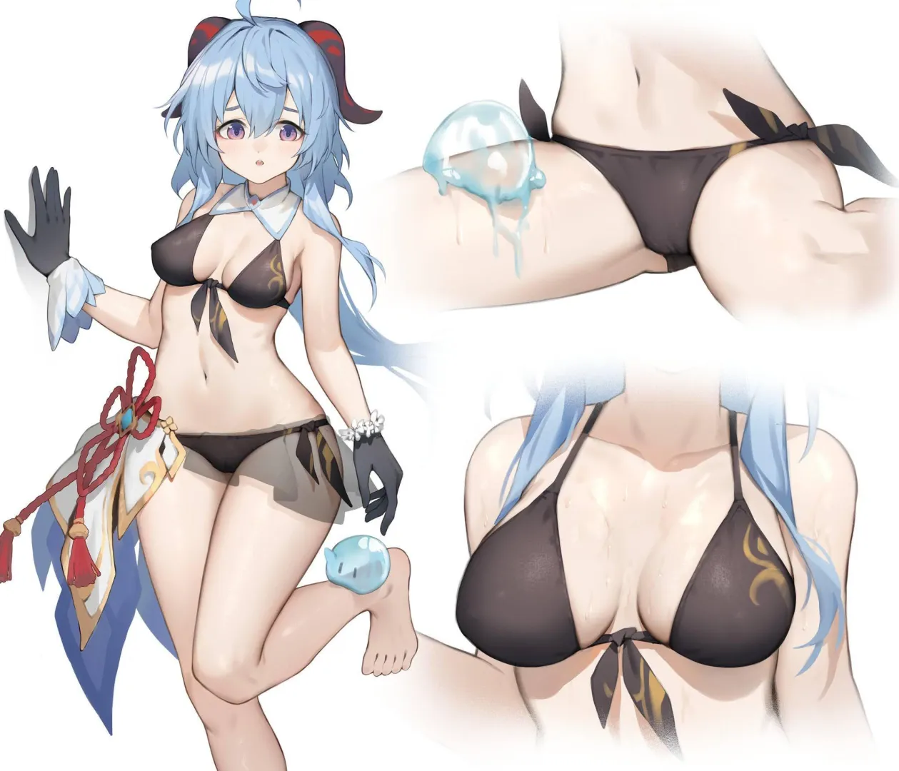 Daily Ganyu Lewdie #1524 The Slimes...