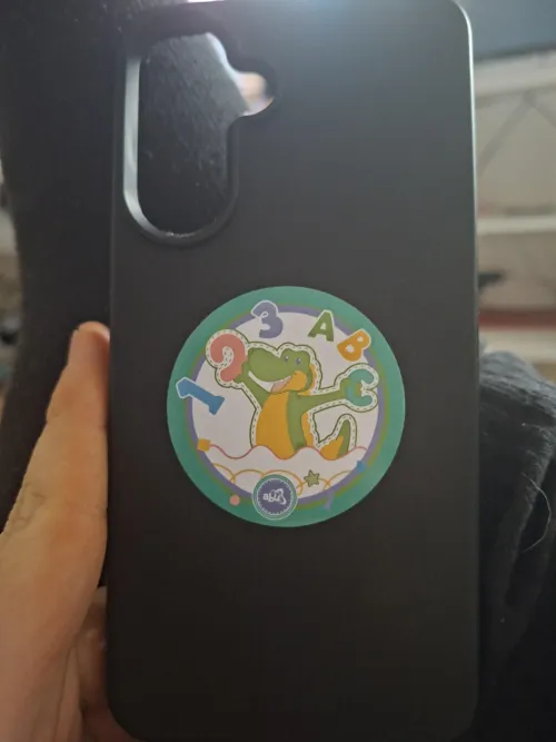 Decided where to put the sticker