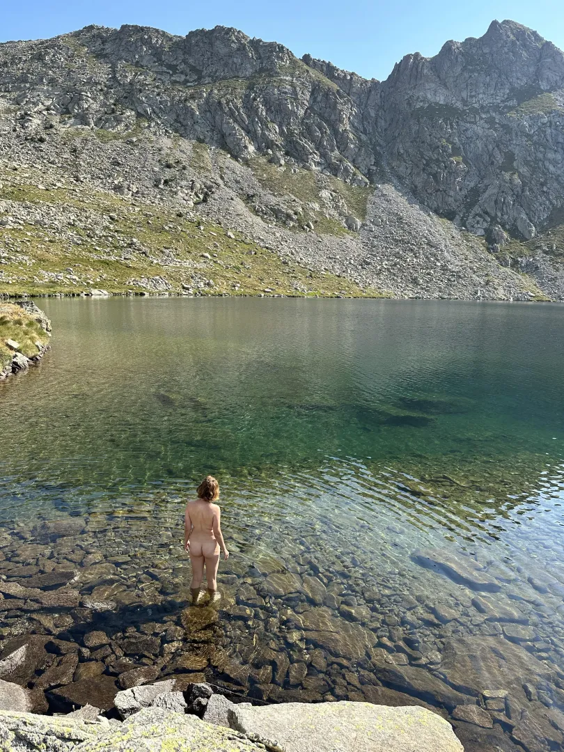 Despite of the summer heat still cold to swim