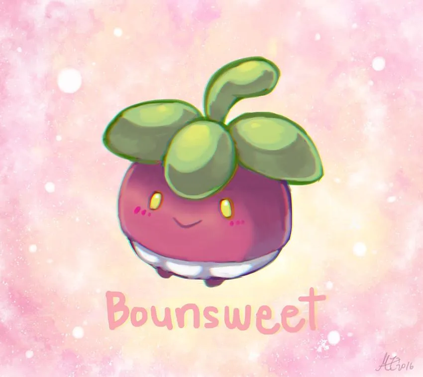 Dex #761 Bounsweet || Daily pokémon posting in national dex order