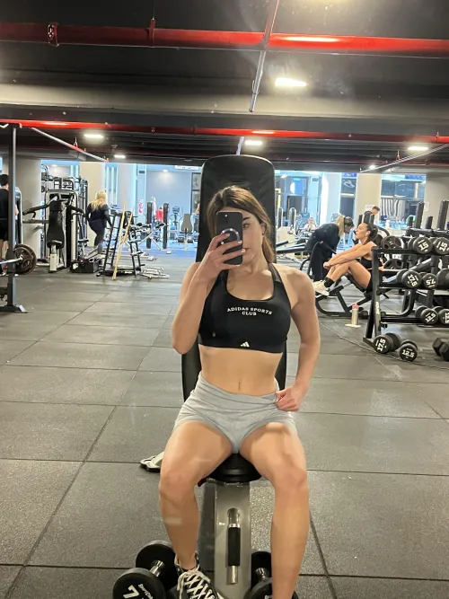 Did you come here to lift… or just watch me stretch?