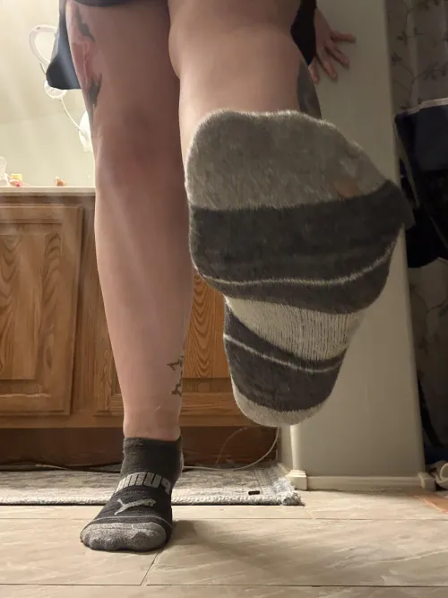 Dirty puma socks after two soccer games!