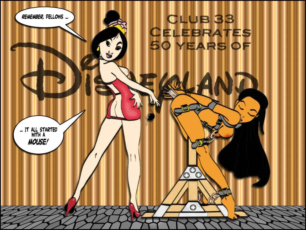 Disney bondage club: Mulan x Pocahontas (Colonel Kink)