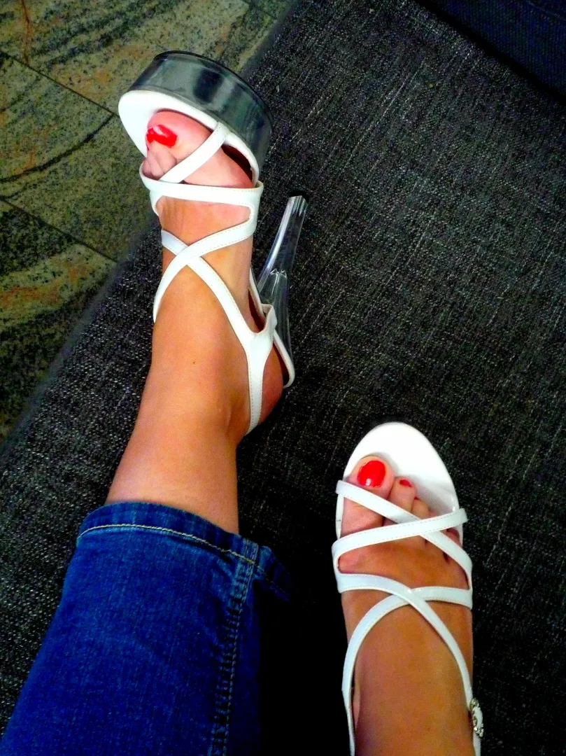 Do you like my feet in my pretty platform sandals