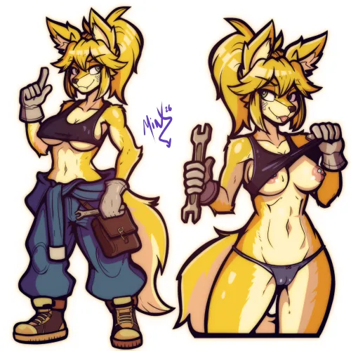 [Doggy Mechanic] by (Minx-Art) me