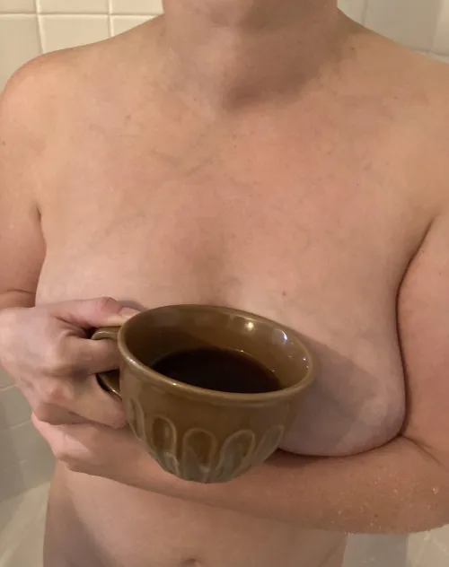 Don’t judge me if I’m drinking more coffee in an afternoon shower