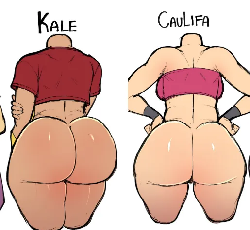 dragon ball super caulifla and kale ass chart Which do you prefer