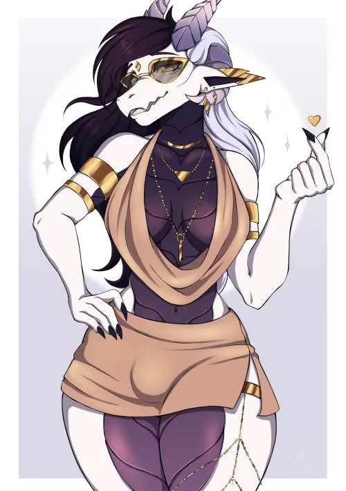 Dragon lady out on the town [I] (CatMaeve)