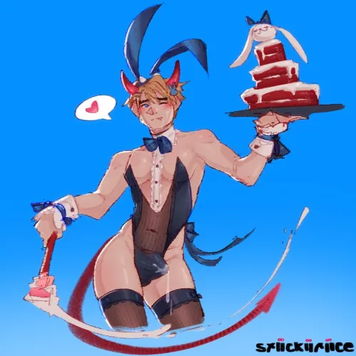 drew this for a homie :> (OC) [stiickiiriice / me]