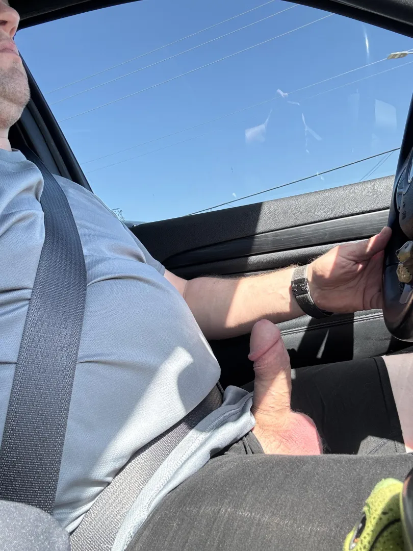 Driving home excited