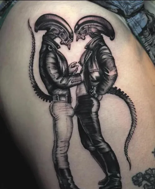 Dudes, aliens, tattoos, and Tom of Finland all ROCK