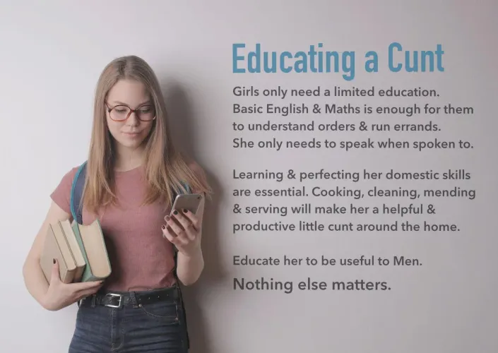 Educating a cunt