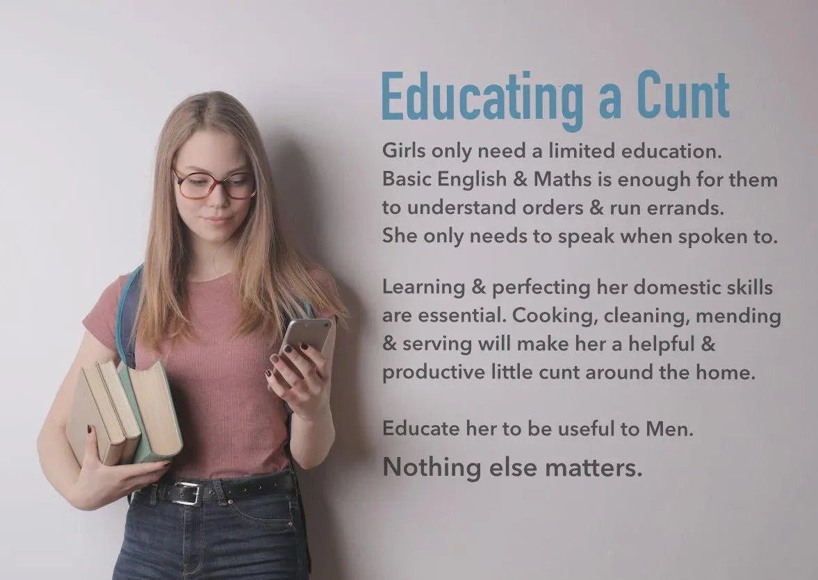 Educating a cunt