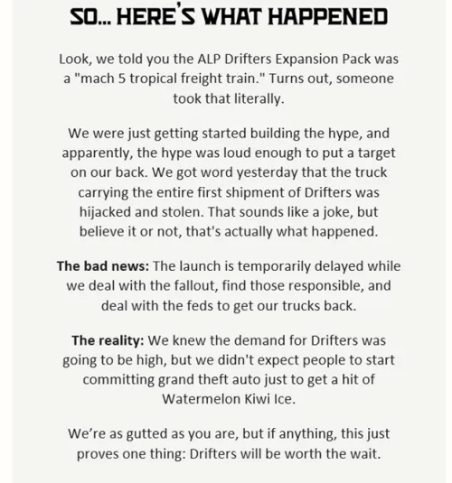 Either wild story or just more marketing...