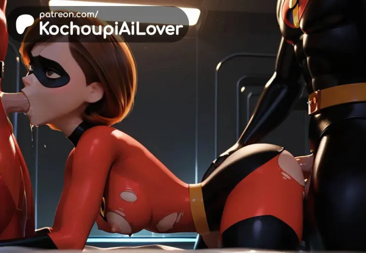 Elastigirl got distracted during her mission