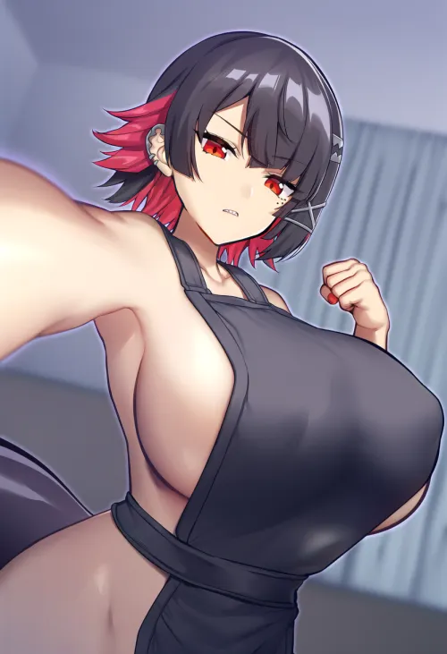 Ellen Joe naked apron (AI) (OC)