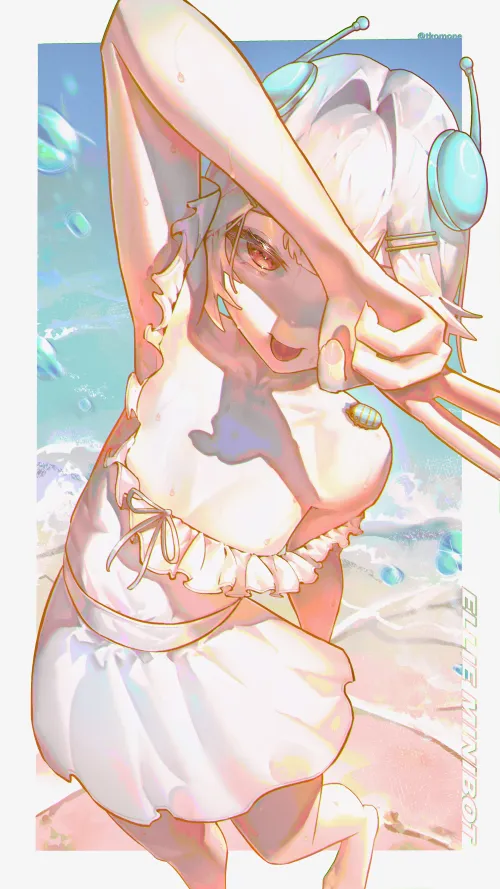 [Ellie Minibot] even with no tits she got a deep, sexy cleavage (@tkomone)