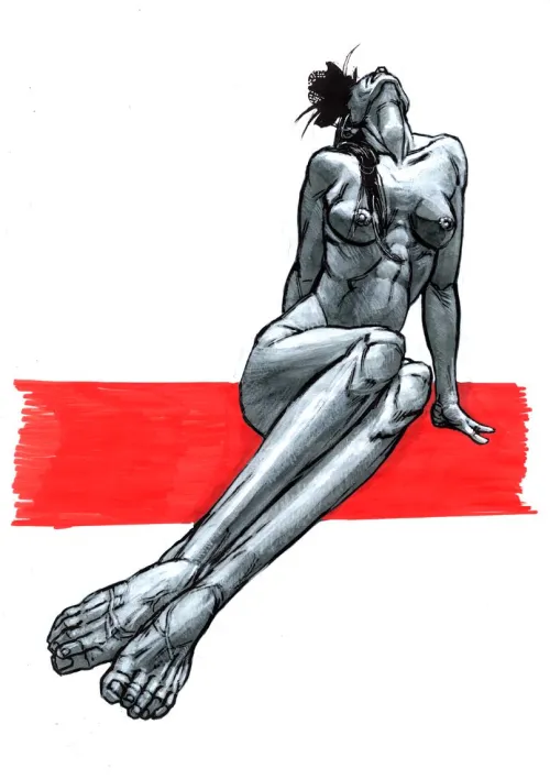 Elongated - an experiment in mixed media: By Me