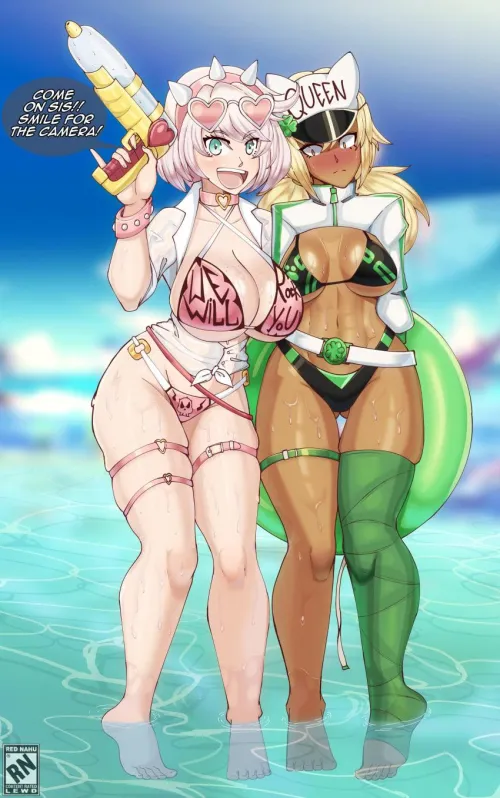 Elphelt and ramlethal beach hangout