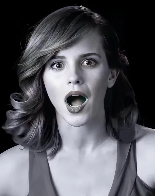 Emma's open mouth