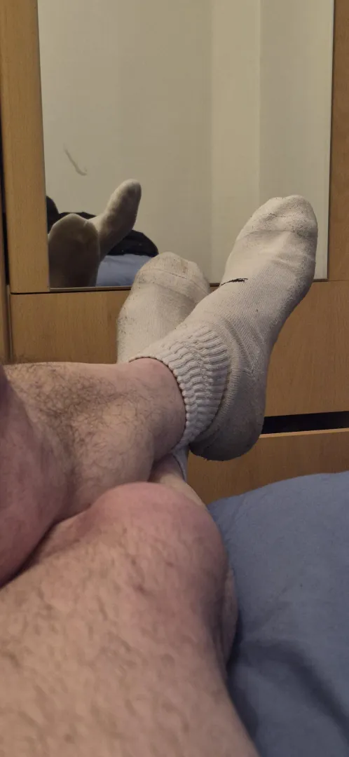 End of the day… socks off but still comfy. Favorite type of socks?