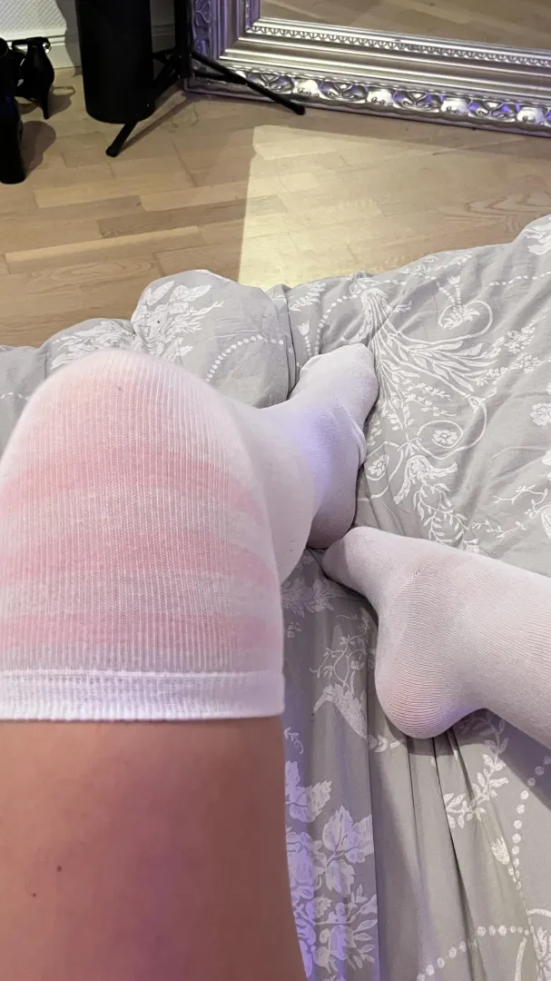 Enjoy these nylon toes. What's your next move?