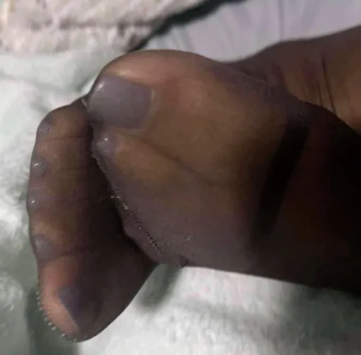 Enjoy these nylon toes. What's your next move