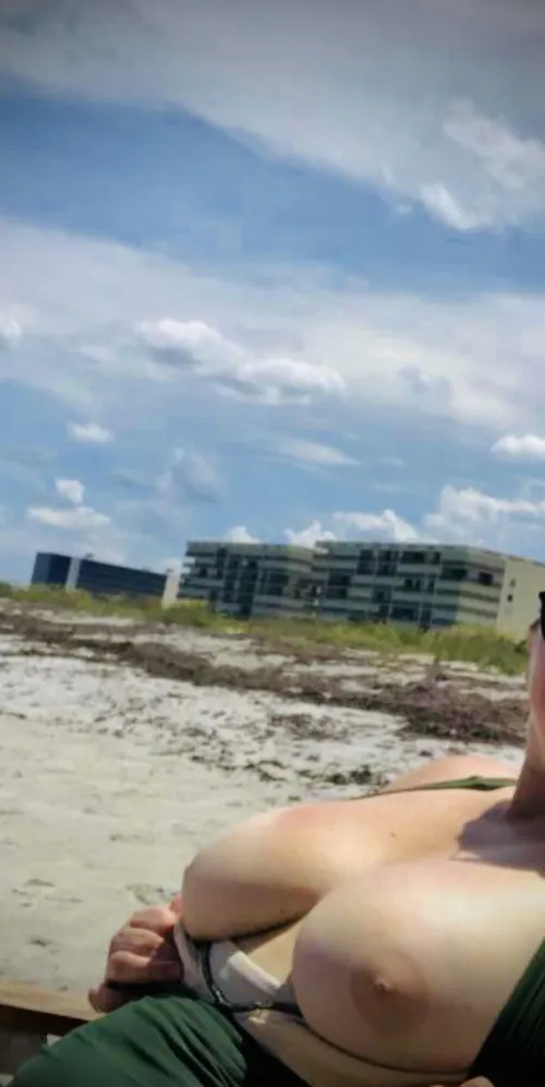 Enjoying Cocoa as much as the the people walking by