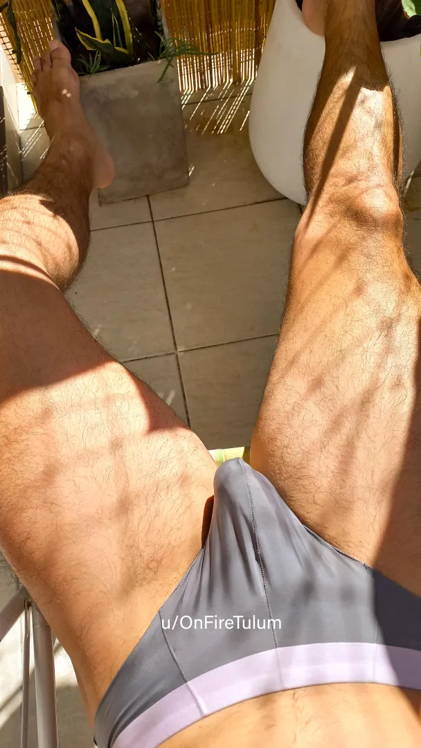 Enjoying the beautiful sunny day 