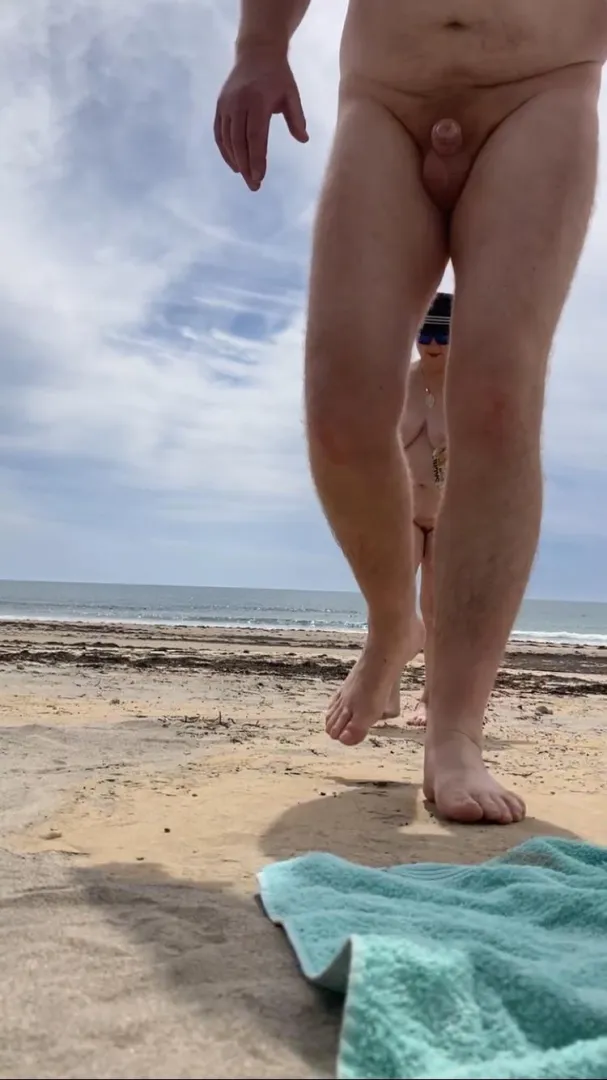 Enjoying the day at the beach