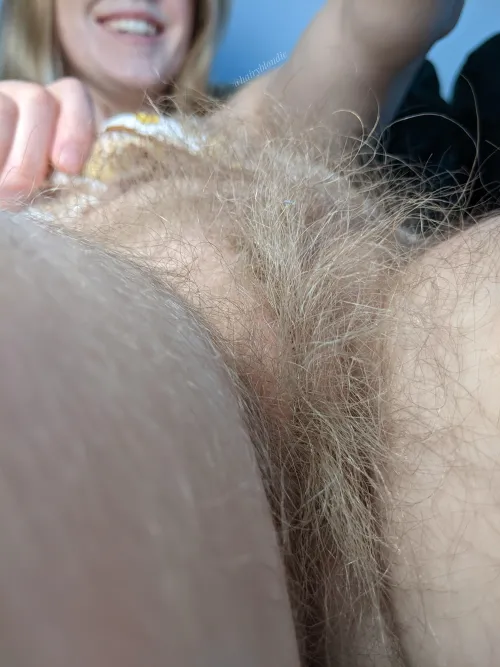 Enter my blonde jungle at your own risk