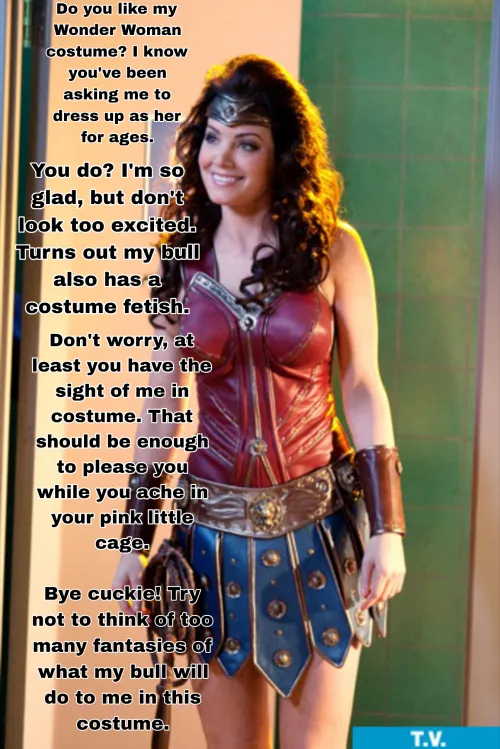 Erica Durance dresses up, but not for you!