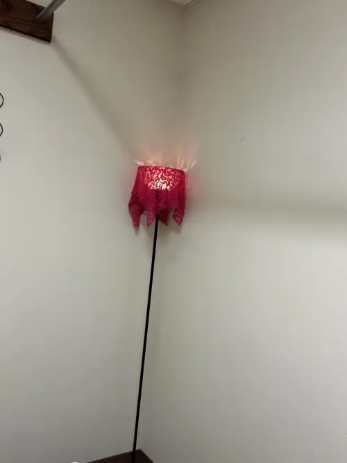 Ever seen a light like this? Also got a bottle of water! Very much needing rehydration!