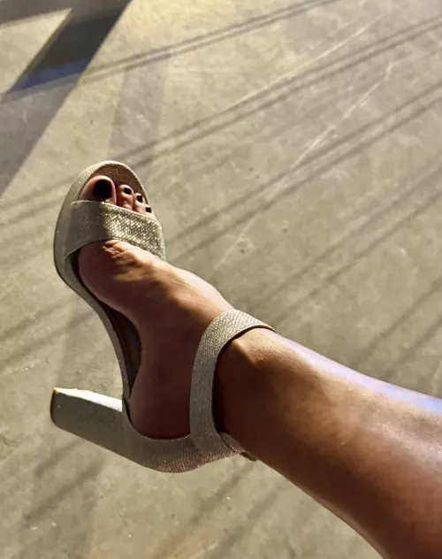 Every girl likes sparkly heels