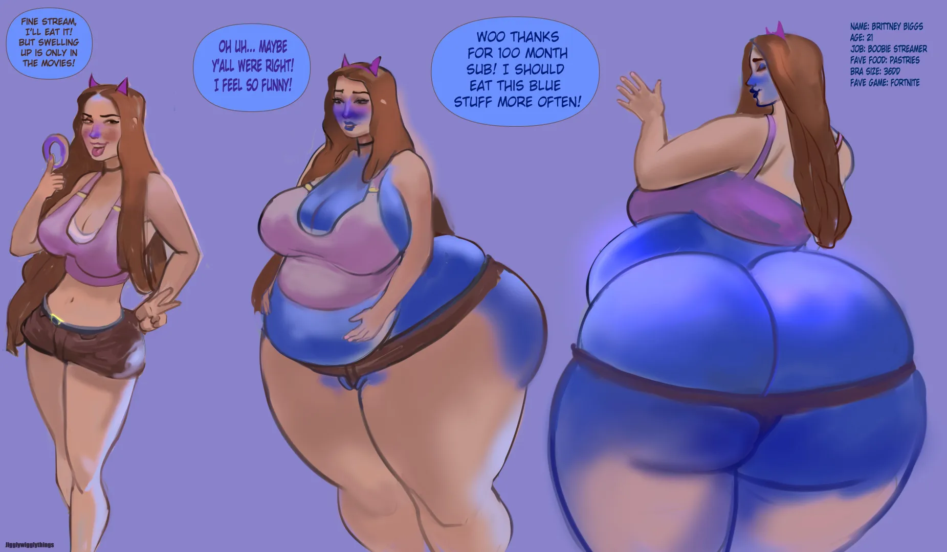 [F] Big Brittney Turns Blue! by JigglyWigglyThings