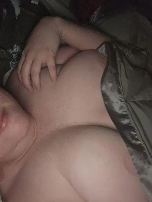 (F) feeling warm and toasty in bed