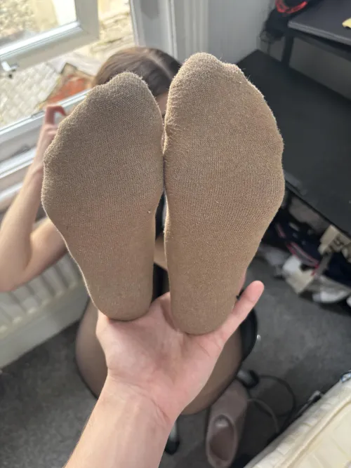 [f] smell my brown socks i walked in them all day
