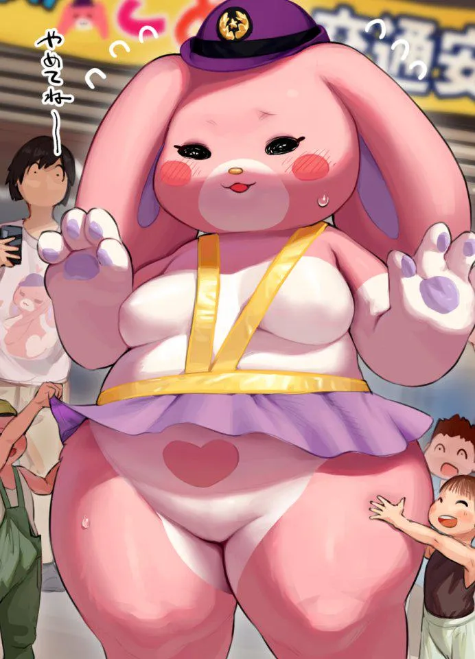 [F4M]  park mascot is surrounded by overly handsy boys!