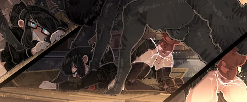 (F4M) While exploring an abandoned building, a small emo woman runs into something that has seemingly been forgotten there..