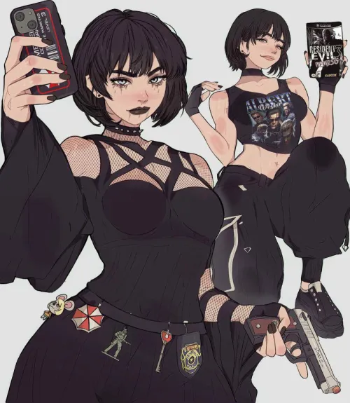 [F4M] Your best friend’s goth older sister loves perving and flirting with you~