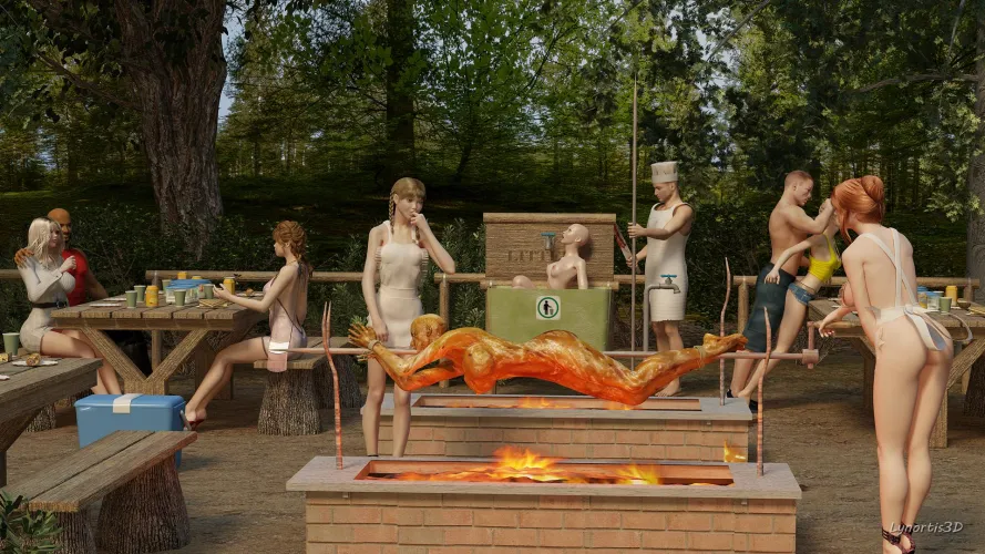 Family gathering at the Dolcett City BBQ Park