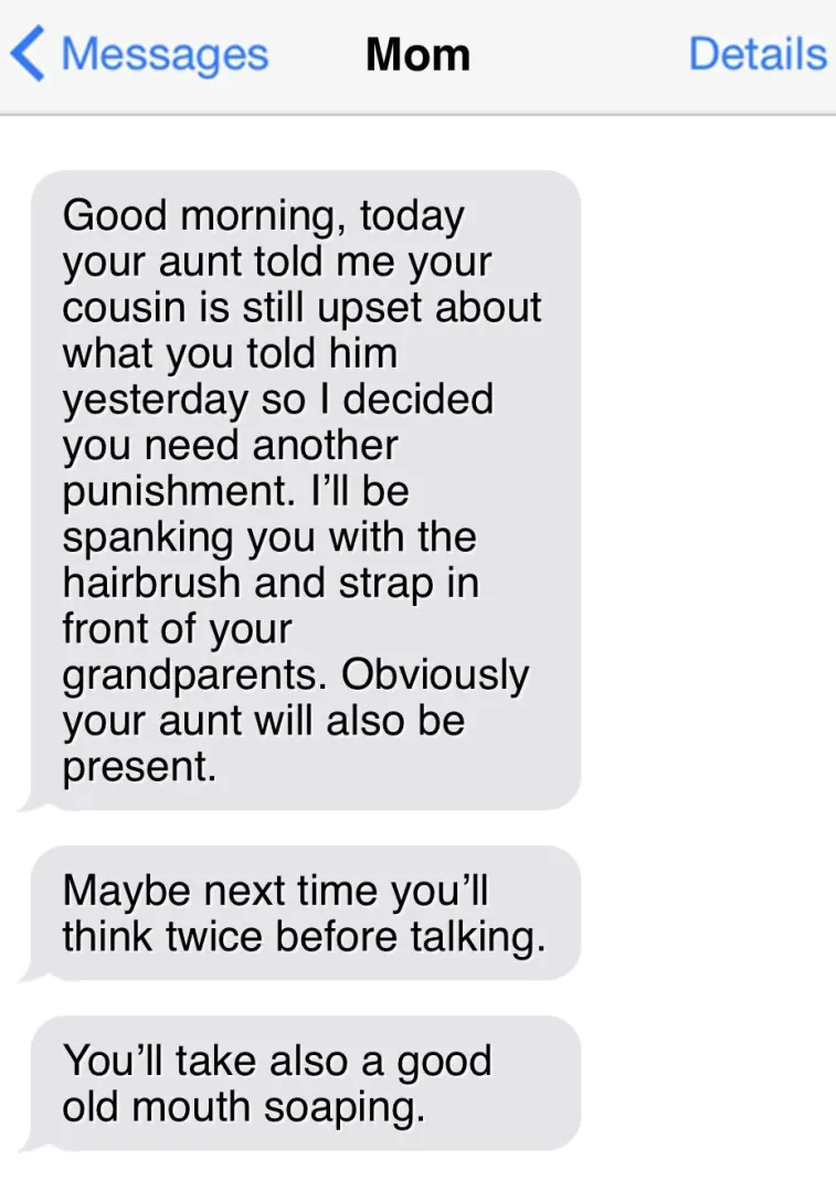 family gathering spanking: update