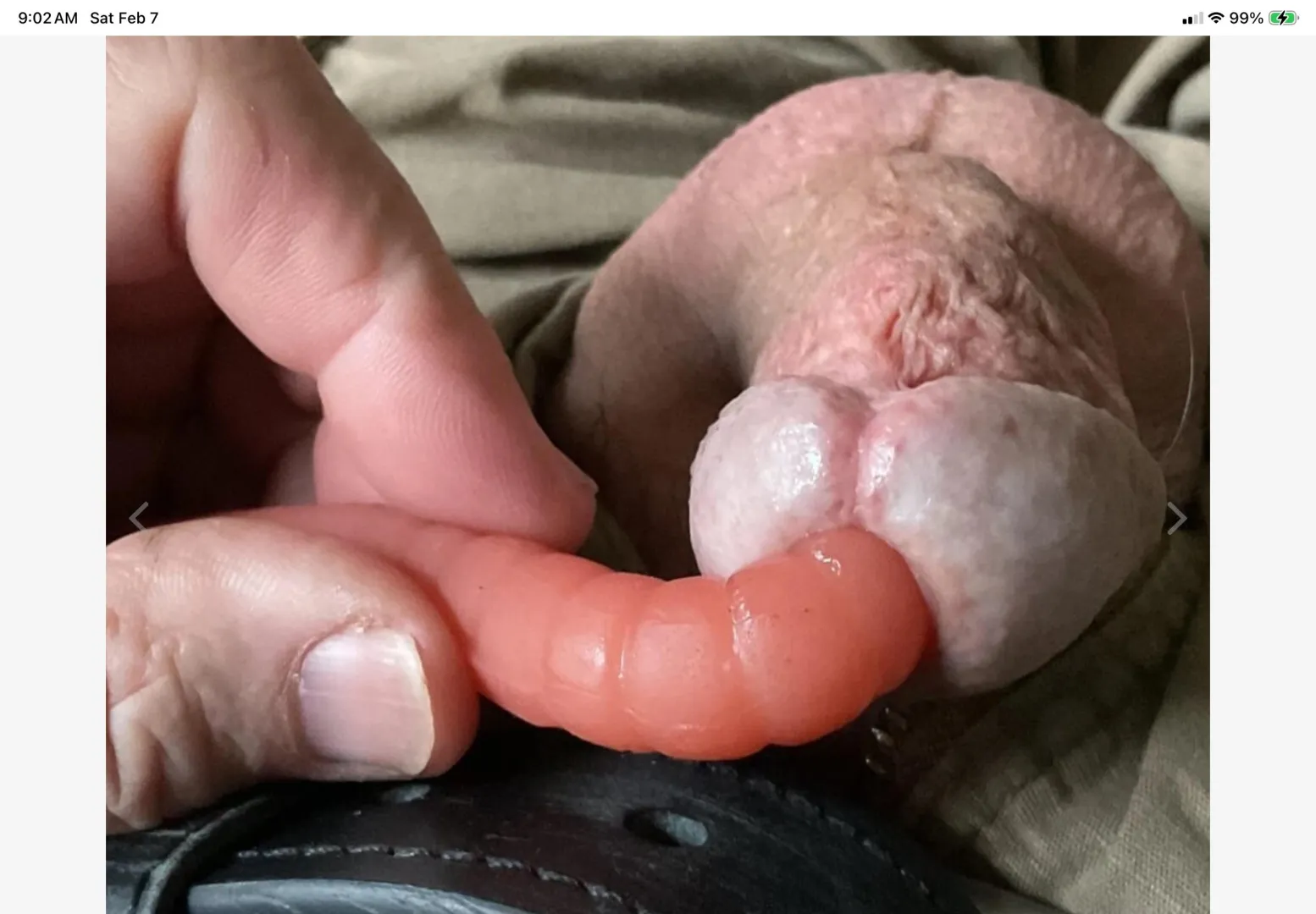 Fat worm is the best in a small penis.