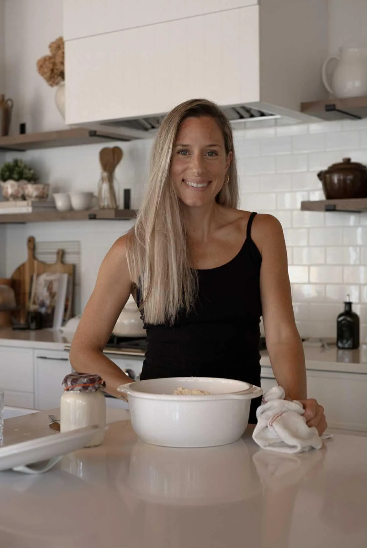 Feeling attractive in my kitchen.