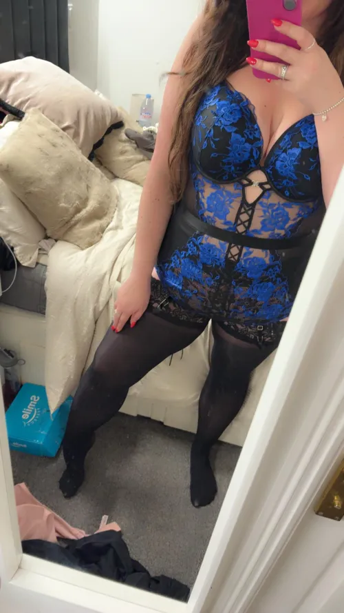 feeling soft in blue