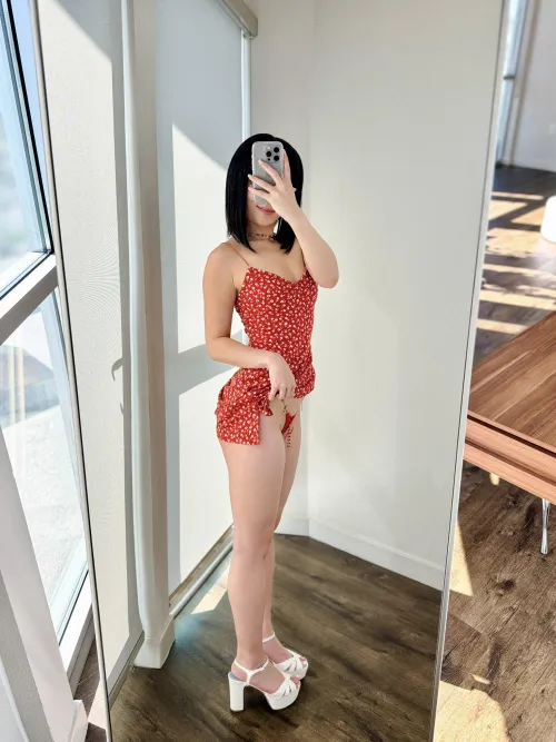 [F]eeling sweet in floral, but a little bit daring underneath. ;)